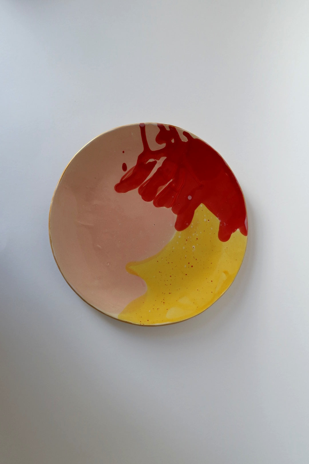 SET OF 6 PLATES, PINK