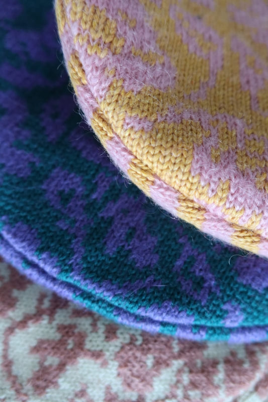 BERET - VIOLET PATCHWORK