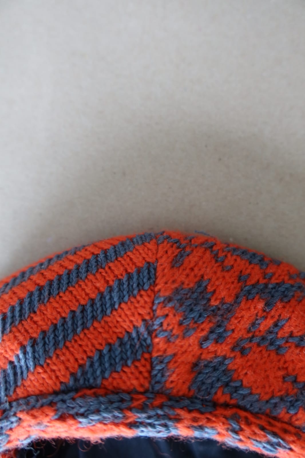 BERET - ORANGE PATCHWORK