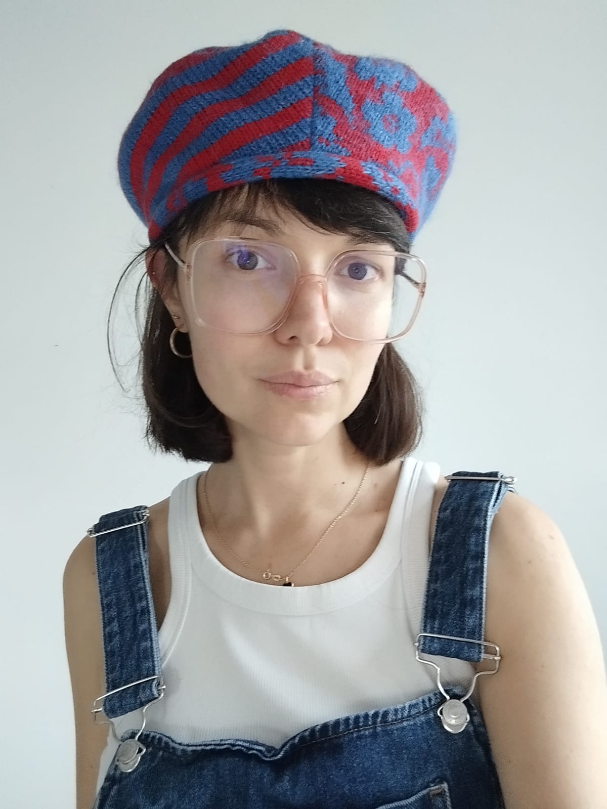 BERET - BLUE PATCHWORK