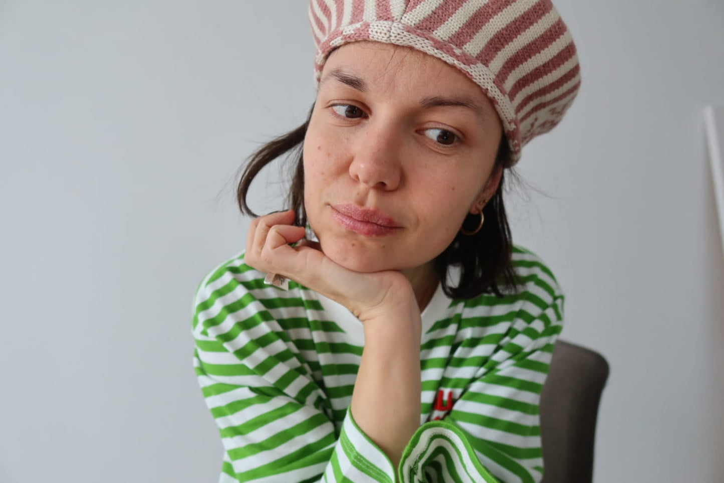 BERET - WHITE PATCHWORK